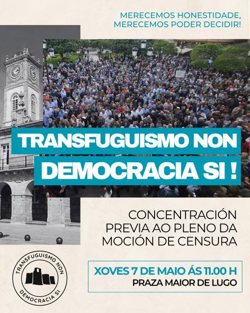 Concentración transfuguismo non, democracia si